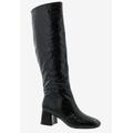 Wide Width Women's Remi Boots by Bellini in Black Crinkle Metallic (Size 9 W)