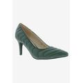 Wide Width Women's Ames Pump by Bellini in Green Smooth (Size 8 1/2 W)