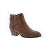 Extra Wide Width Women's Riley Booties by Ros Hommerson in Brown (Size 13 WW)