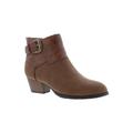 Wide Width Women's Riley Booties by Ros Hommerson in Brown (Size 7 W)