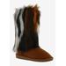 Wide Width Women's Hype Boots by Bellini in Brown Multi (Size 10 W)