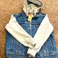 Levi's Jackets & Coats | Blue Jean And Fleece Levi Jacket | Color: Blue/Gray | Size: M