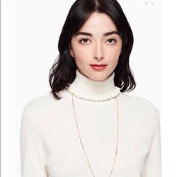 Kate Spade Jewelry | Kate Spade North Court Pave Bar Scatter Rose Gold Tone Necklace | Color: Gold | Size: Os