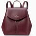 Kate Spade Bags | 15. Kate Spade Lizzie Medium Flap Backpack In Deep Berry | Color: Purple | Size: Os