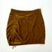 Free People Skirts | Free People Skirt Size 4 Velvet Gold Mini | Color: Gold | Size: 4