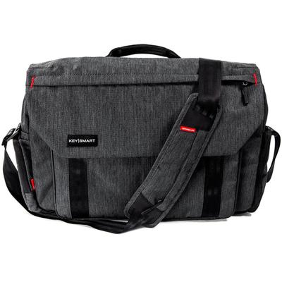 KeySmart Urban Union Hybrid Messenger Bag 16in Bla...