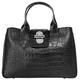 Henkeltasche CLUTY Gr. B/H/T: 35 cm x 23 cm x 17 cm onesize, schwarz Damen Taschen Handgepäck echt Leder, Made in Italy