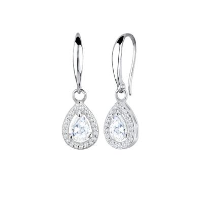 Elli PREMIUM Tropfen Drop Zirkonia 925 Sterling Silber OneSize Damen Image