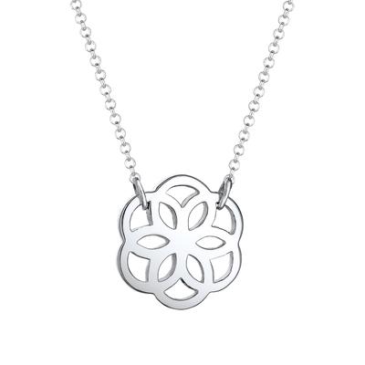 Elli - Blume Floral 925 Sterling Silber Ketten 1 ct Damen