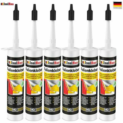 Isolbau - 6x Folienkleber Dichtkleber Dampfbremse Dampfsperre Dampfbremsen pe Folie Image
