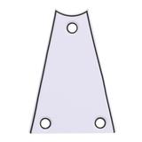 Metal Guitar Rod Cover Plate 3 Holes White for Electric Guitar Bass Accessory