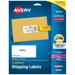 Avery Shipping Address Labels Laser Inkjet Printers 100 Labels 2x4 Labels Permanent Adhesive TrueBlock (18163) White