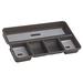 madesmart Office Drawer Organizer 5- Compartments Soft-Grip Lining and Non-Slip Feet and Non-slip Rubber Feet BPA-Free Black & Gray