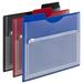 Smead Poly Project Organizer with Zip Pouch 1/3-Cut Tab 1/2Ã¢â‚¬ Expansion Letter Size Assorted Colors 3 per Pack (89614)