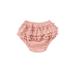 ZIYIXIN Newborn Baby Girl Bloomers Diaper Cover Shorts Ribbed Ruffle Bubble Shorts Nappy Underwear Panty Pink 0-6 Months