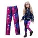 2DXuixsh Fall Baby Clothes Girl Baby Trousers Autumn Clothing Plus Slim Pants Clothes Sweet Kids Children Spring Girls Pants Leggings Printed Girls Pants Girl Plaid Pants Polyester Purple 60