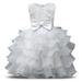 3-10T 3D Flower Girl Ruffle Cake Lace Dress for Kids Wedding Bridesmaid Pageant Party Prom Formal Ball Gown Princess Puffy Tulle Dresses