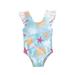 ZIYIXIN Toddler Baby Girls One Piece Swimsuit Bathing Suit Shells Ruffle Bikini Swimwear Beachwear Swimsuit Suit Blue 0-6 Months