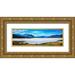 Atelier B Art Studio 14x7 Gold Ornate Wood Framed with Double Matting Museum Art Print Titled - Scottish Highlands by a Beautiful Day