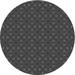 Ahgly Company Machine Washable Indoor Square Transitional Charcoal Black Area Rugs 3 Square