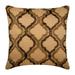 Pillow Case Gold Cushion Cover 24x24 inch (60x60 cm) Cotton Linen Pillowcase Square Lattice Trellis Geometric Pillow Cover Beige Pillow Cover 24x24 inch (60x60 cm) - Gold Geometry