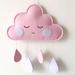 Garland Baby Room Home Decor Children Room Smiles Cloud Wall Decorations Raindrops Cloud Hanging Decoration PINK