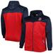 Men's Navy/Red Boston Red Sox Big & Tall Yoke Full-Zip Hoodie