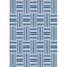 Ahgly Company Machine Washable Indoor Rectangle Transitional Sea Blue Area Rugs 2 x 4