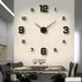 3D Wall Clock Frameless DIY Large Wall Clock Stickers Acrylic Sticker Wall Clock Modern Design Clock DIY Wall Decoration