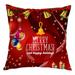 Jikolililili Christmas Cushion Throw Cover Pillow Case Cotton Home Sofa Xmas Decor 2022 Standard Bed Pillow Cases Clearance