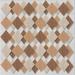 Ahgly Company Machine Washable Indoor Square Transitional Gold Area Rugs 7 Square