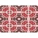 Ahgly Company Machine Washable Indoor Rectangle Transitional Deep Rose Pink Area Rugs 7 x 9