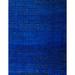 Ahgly Company Machine Washable Indoor Rectangle Abstract Cobalt Blue Area Rugs 4 x 6