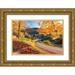 Getty Bruce 18x13 Gold Ornate Wood Framed with Double Matting Museum Art Print Titled - Sleepy Hollow Ranch Vermont