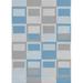 Ahgly Company Machine Washable Indoor Rectangle Transitional Slate Blue Grey Blue Area Rugs 2 x 4