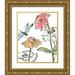 Vess June Erica 20x24 Gold Ornate Wood Framed with Double Matting Museum Art Print Titled - Boho Florals I