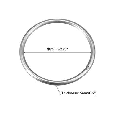 304 Stainless Steel Welded O Ring Hardware, for Hanging Plant Crafts