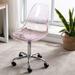 Acrylic Swivel adjustable height Armless Home office Rolling Chair