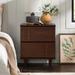 Middlebrook Mid-Century Modern Detailed Solid Wood Nightstand