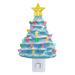 Mr. Christmas 6.5 Nostalgic Ceramic Tree Nightlight - Blue