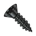 6-18X1 1/4 Phillips Flat Self Tap Screw Type A Full Thread 18 8 Stainless Steel Black Oxide (Pack Qty 4 000) BC-0620APF188B