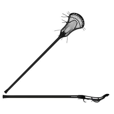 StringKing Complete Junior Girls' Lacrosse Stick Black/Black