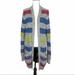 Urban Outfitters Sweaters | Bdg Multicolor Stripe Chunky Sweater Open Cardigan | Color: Gray | Size: M