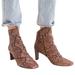 Free People Shoes | Free People Cybill Boots Ankle Wine Snake Size 39 / 8.5 New | Color: Brown | Size: 8.5