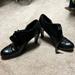 Coach Shoes | Coach Black Patent Leather And Suede Heels Size 8.5 | Color: Black | Size: 8.5