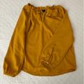 J. Crew Tops | J. Crew Yellow Long Sleeve Top | Color: Yellow | Size: M