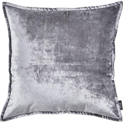 Dekokissen DONE. "Glam", silber (silberfarben, unifarben), B:65cm L:65cm, Polyester, Dekokissen_Sitzkissen_Kissenhüllen, unifarben, Reißverschluss, Kissenhüle ohne Füllung, 1 Stück Image