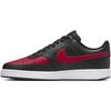 Sneaker NIKE SPORTSWEAR "COURT VISION LOW", Gr. 46, bunt (schwarz, university, rot, weiß), Leder, Synthetik, sportlich, Schuhe, Design auf den Spuren des Air Force 1