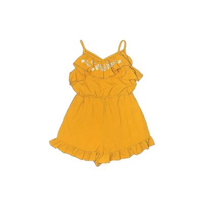 Trixxi Girl Romper: Yellow Print Skirts & Rompers - Size 10