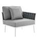 Stance 9 Piece Outdoor Patio Aluminum Sectional Sofa Set